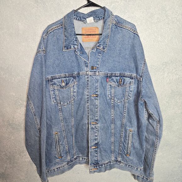 Levi Strauss Relaxed Trucker Denim Jean Jacket  Mens 3XL - Picture 1 of 7